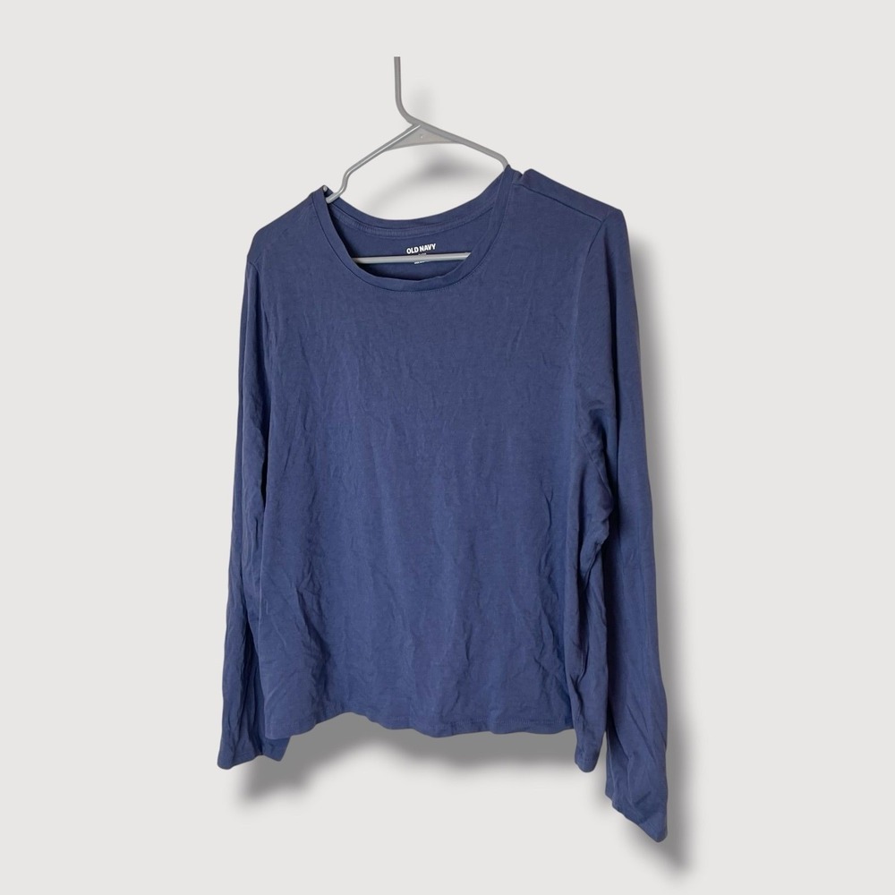 Old Navy Bestee Periwinkle Cropped Long Sleeve Tee Shirt Size 3X